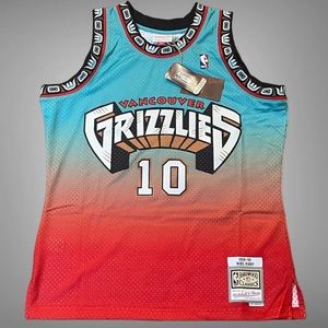 Mitchell & Ness Vancouver Grizzlies Mike Bibby 1998-99 Swingman Jersey Sz Large